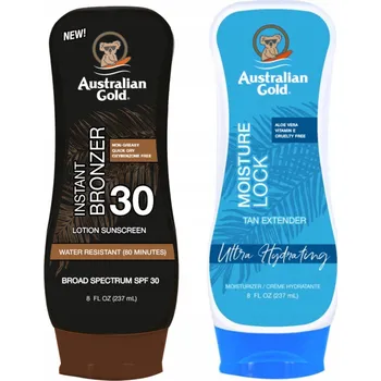 Přípravek na opalování Australian Gold Opalovací balzám s bronzerem SPF30 + Balzám po opalování