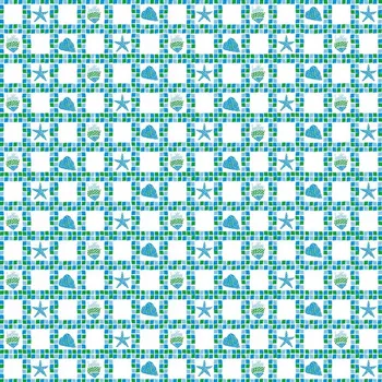 Prostěradlo Textilní sprchový závěs Mozaika AWDinterior