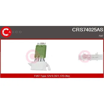 Ventilátor topení a klimatizace Odpor, vnitřní tlakový ventilátor CASCO CRS74025AS