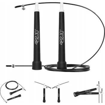 Švihadlo 4FIZJO plastové Švihadlo 300 cm černé