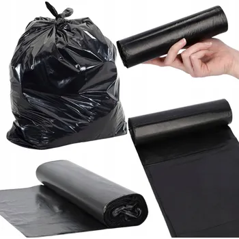 Pytle na odpadky Pytle na odpadky směsný odpad 240L 10 Ks černé LDPE 35my