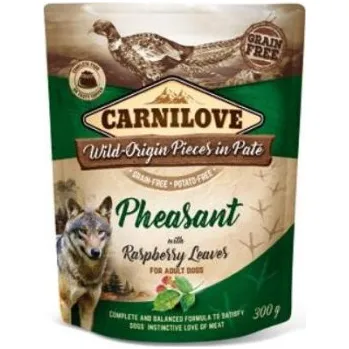 Carnilove dog pouch paté pheasant with raspberry leaves 300 g (bažant,krocan) Carnilove SG65213