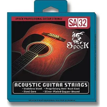 Příslušenství pro strunný nástroj Struny pro akustickou kytaru Spock SA32