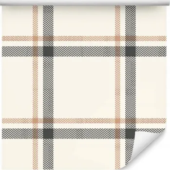 Tapeta 3D tapeta, moderní optická tapeta do obýváku - kostkovaný vzor