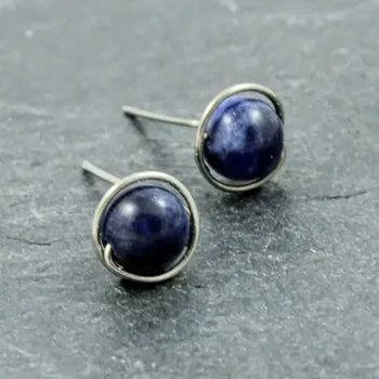 Náušnice Náušnice pecky Sodalitová očka