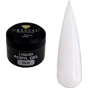 Lak na nehty Gel pro posílení nehtů Liquid Acryl Gel 46 CRYSTAL PROFESSIONAL 15 ml