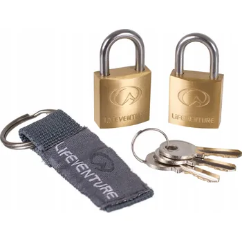 Visací zámek Visací zámek Lifeventure Mini Padlocks Sada 2 kusů