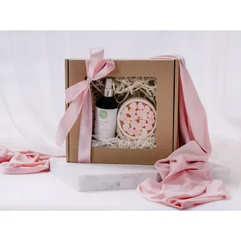 Kosmetická sada NATUROLOGIA Sada Svíčka + Suchý Olej Růže