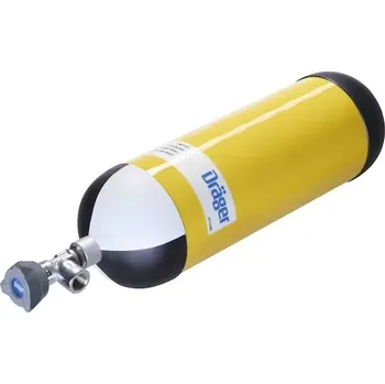 Kyslíková lahev Dräger tlaková kompozitní láhev 6,8L/300 bar s ventilem EFV Životnost: 30 let