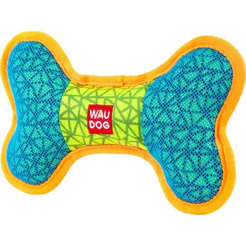 Hračka pro psa WAU DOG Pískací hračka pro psa kost modrá