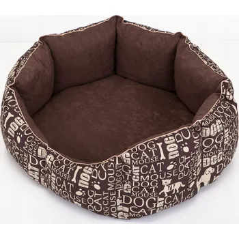 Pelíšek pro psa Hobbydog kotec pro psa hnědý 55 cm x 60 cm