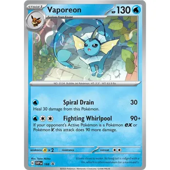 Sběratelská karetní hra Pokémon TCG Vaporeon SVP 168 - Promo Holo
