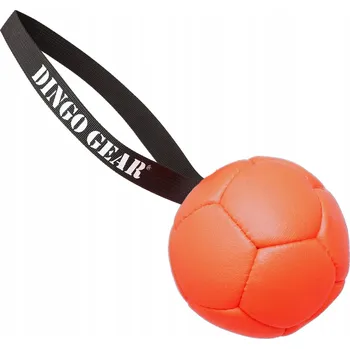 Hračka pro psa Nafukovací Míček Dingo Gear s rukojetí, oranžový, průměr 13 cm