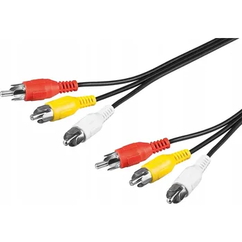 Audio kabel Goobay 354-0500 kabel 3x RCA (cinch) - 3x RCA (cinch) 5 m