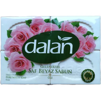 Mýdlo DALAN Tradiční bílé mýdlo s vůní růží 4x150g = 600g
