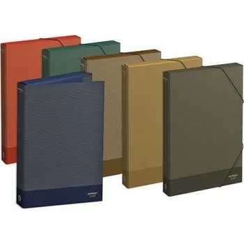 Desky na dokumenty "Kraft", mix barev, 40 mm, karton, A4, AMBAR 100203710010
