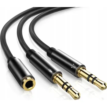 Audio kabel ROZDĚLOVACÍ KABEL MINI JACK AUX MIKROFON SLUCHÁTKA Koanni