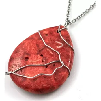 Náhrdelník Náhrdelník Korálová kapka II.