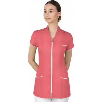 Zdravotnický oděv 34 DÁMSKÁ ZDRAVOTNICKÁ HALENA na zip, KOSMETICKÝ PLÁŠŤ 308