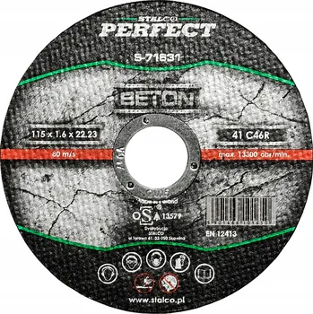 Řezný kotouč Řezací kotouč na betonu Stalco S-71631 115x22,2 mm