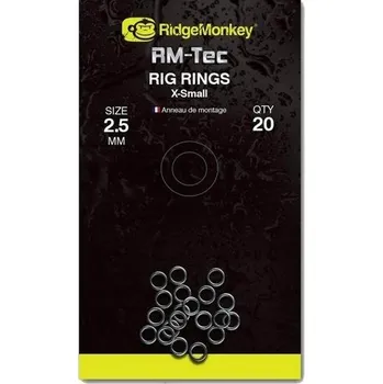 RidgeMonkey Kroužky na návazce Connexion Rig Rings XS