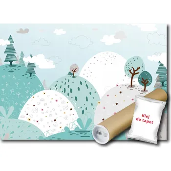 Fototapeta Fototapeta skandinávská hory mráčky 368x254