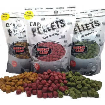 Pelety BANDIT CARP Carp 10mm Krill JAHODA 1kg
