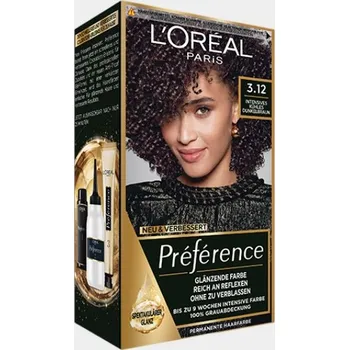 Barva na vlasy L'Oréal Preference Barva Na Vlasy 3.12 Intenzivní Chladná Tmavě Hnědá