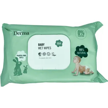 Dětský vlhčený ubrousek Derma Eco Baby vlhčené ubrousky 1 x 64 ks