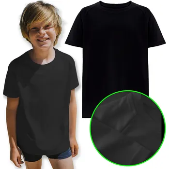 Chlapecké tričko TH Clothes dětské tričko černé polyester velikost 140