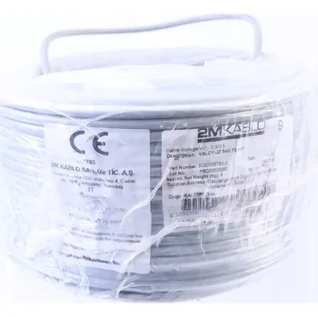 elektrický kabel 2M KABLO YSLCY-JZ 5x0,75 Řídicí kabel 5x0,75mm2 1m ! NOVÝ !