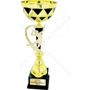 Zlato-černý pohár s figurkou 39 cm + GRAVÍROVÁNÍ