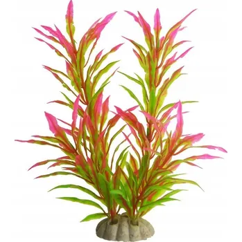 Dekorace do akvária ROSTLINA DO AKVÁRIA umělá ZELENÁ akvarijní rostliny DEKORACE výška 18cm