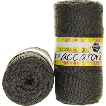 Příze Maccaroni PP Macrame XL 067 tmavě šedá