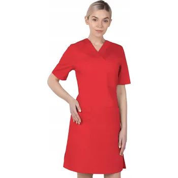 Dámské šaty 48 ŠATY ZDRAVOTNICKÉ KOSMETICKÉ NA ZAVAZOVÁNÍ KAPSY HALENA 76