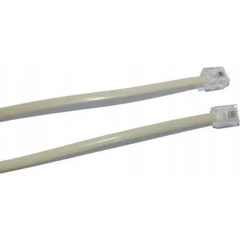 Telefonní kabel modulární RJ14 (6p4c) konektor/konektor šedý, 20 m