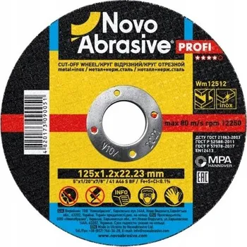 Řezný kotouč Řezný kotouč na kov Novo Abrasive WM12516 125 x 22,2 mm