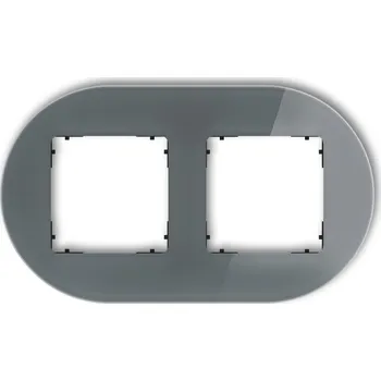 Rám na obraz Dvojitý Rámeček Karlik šedý