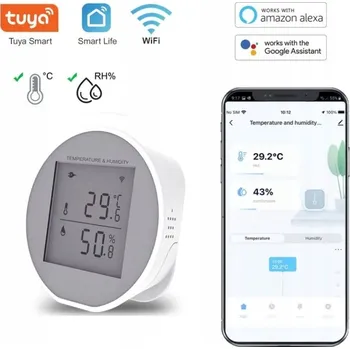 IP kamera TUYA WI-FI SENZOR TEPLOTY A VLHKOSTI HYGROMETR DETEKTOR SMART LIFE
