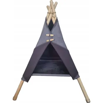 Pelíšek pro psa PELÍŠEK PRO KOČKY STAN TENT ŠEDÝ