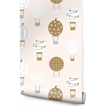 Fototapeta Tapeta pro děti BALÓNKY Nebe Vzory Dekorace