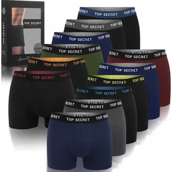 Boxerky Top Secret pánské bavlněné boxerky barevné BM914 12 kusů velikost XXL