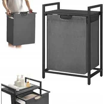Koš na prádlo Volně stojící koš na prádlo Songmics 65 l šedý