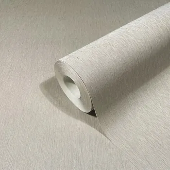 Tapeta ŠEDÁ VINYLOVÁ OMYVATELNÁ TAPETA - IMITACE LÁTKY