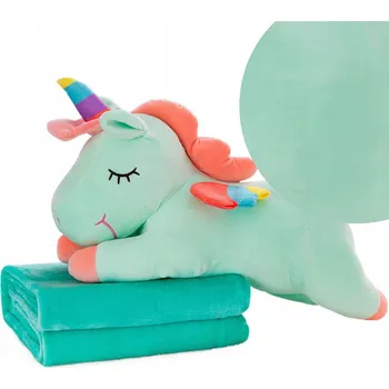 Dětská deka Plyšová deka 100x160 cm s polštářem - maskot 3v1 pro děti