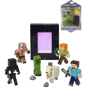 Mattel MATTEL Minecraft Build-A-Portal figurka kloubová 8cm různé druhy s doplňky