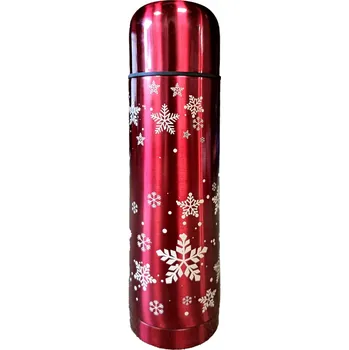 Termoska TERMOS s s potiskem ZIMNÍ vánoční dárek na horké i studené nápoje 500ml T_001