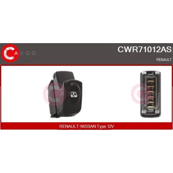 Spínač, zvedací zařízení oken CASCO CWR71012AS
