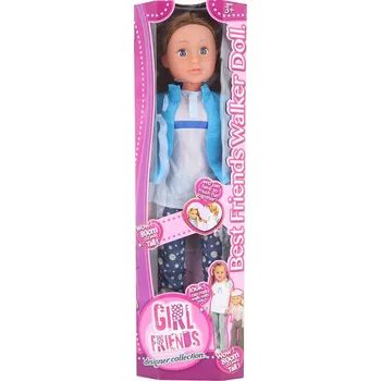 Panenka Panenka velká chodící 80cm chodička brunetka v krabici