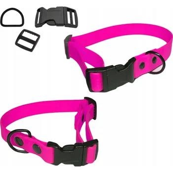 Obojek pro psa OBROŽEK PRO STŘEDNÍHO PSA, ODOLNÝ ŠPÍNĚ, MĚKKÝ, VODĚODOLNÝ, BIOTHANE HEXA M